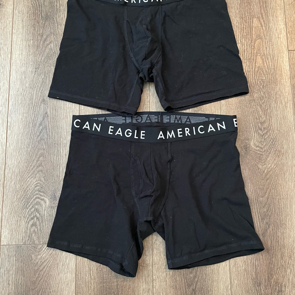 American Eagle Outfitters Men's Classic Black Boxer Briefs